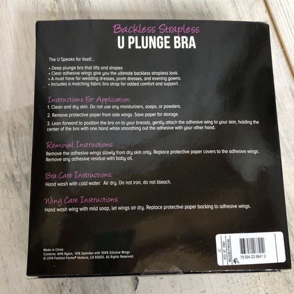 Lingerie Solutions U plunge bra NWOT - Picture 3 of 6